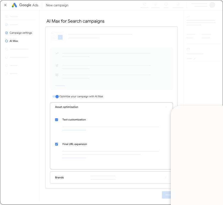 AI Max в мастере поисковой кампании