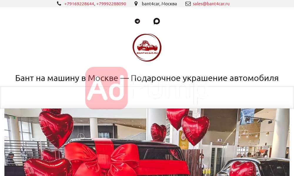 Бант на машину