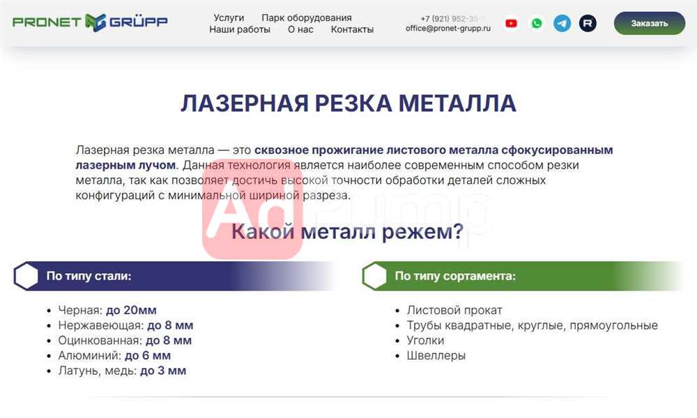Лазерная резка металла