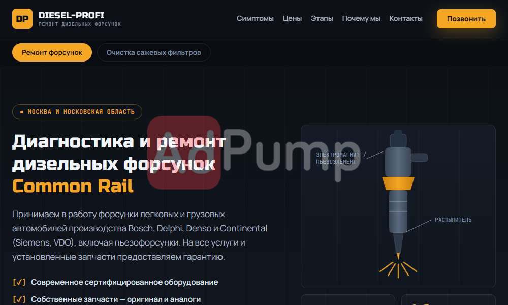 ремонт форсунок