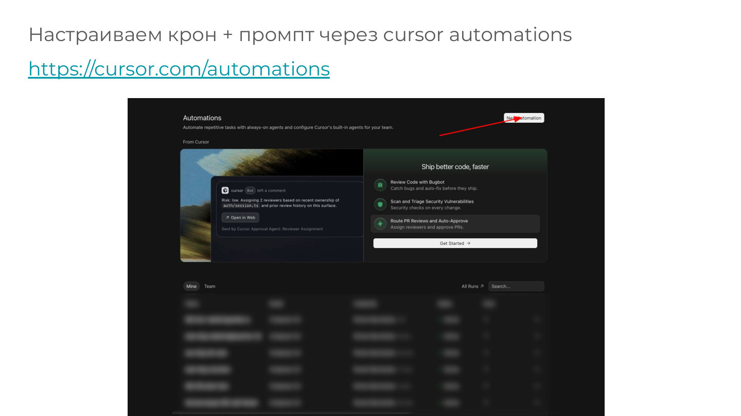 Cursor Automations: новая автоматизация и крон
